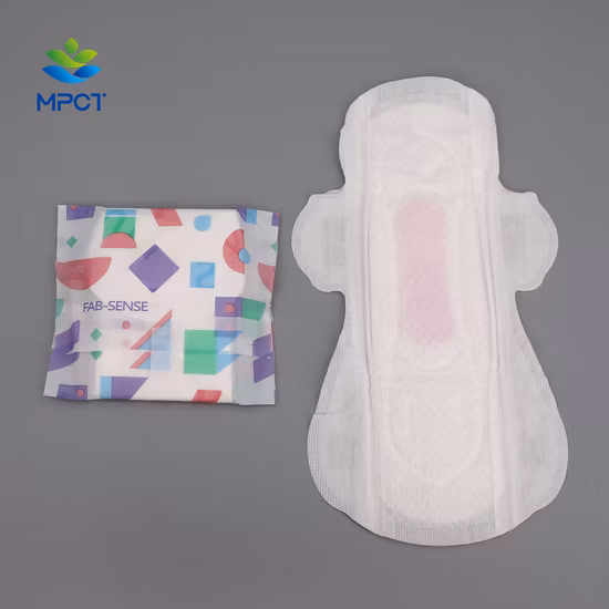 Hecho de servilletas sanitarias de superficie de algodón súper suave/pulpa importada de savia y pelusa/cuidado para dama