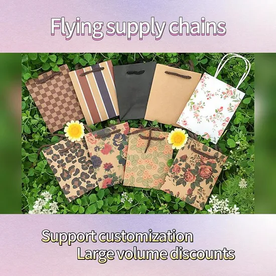 Bolsa de papel de marfil personalizada para regalo, color blanco, 220GSM, bolsa de asas para tienda de tela