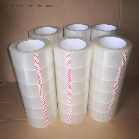 Cinta plástica acrílica de la celulosa de la cinta el 132m BOPP del embalaje de OPP del paquete
